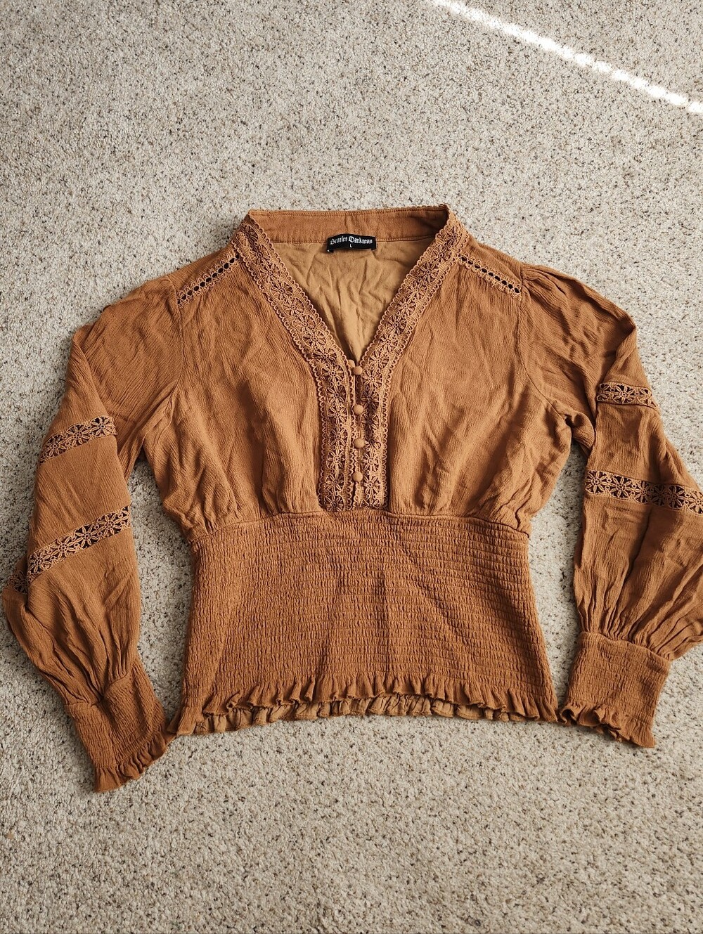 Scarlet Darkness Burt Orange Long Sleeve
